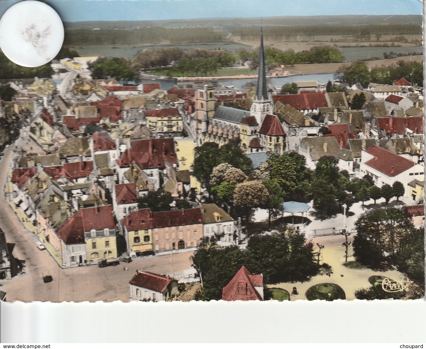 21 - Carte Postale Semi Moderne Dentelée De  AUXONNE    Vue Aérienne - Auxonne