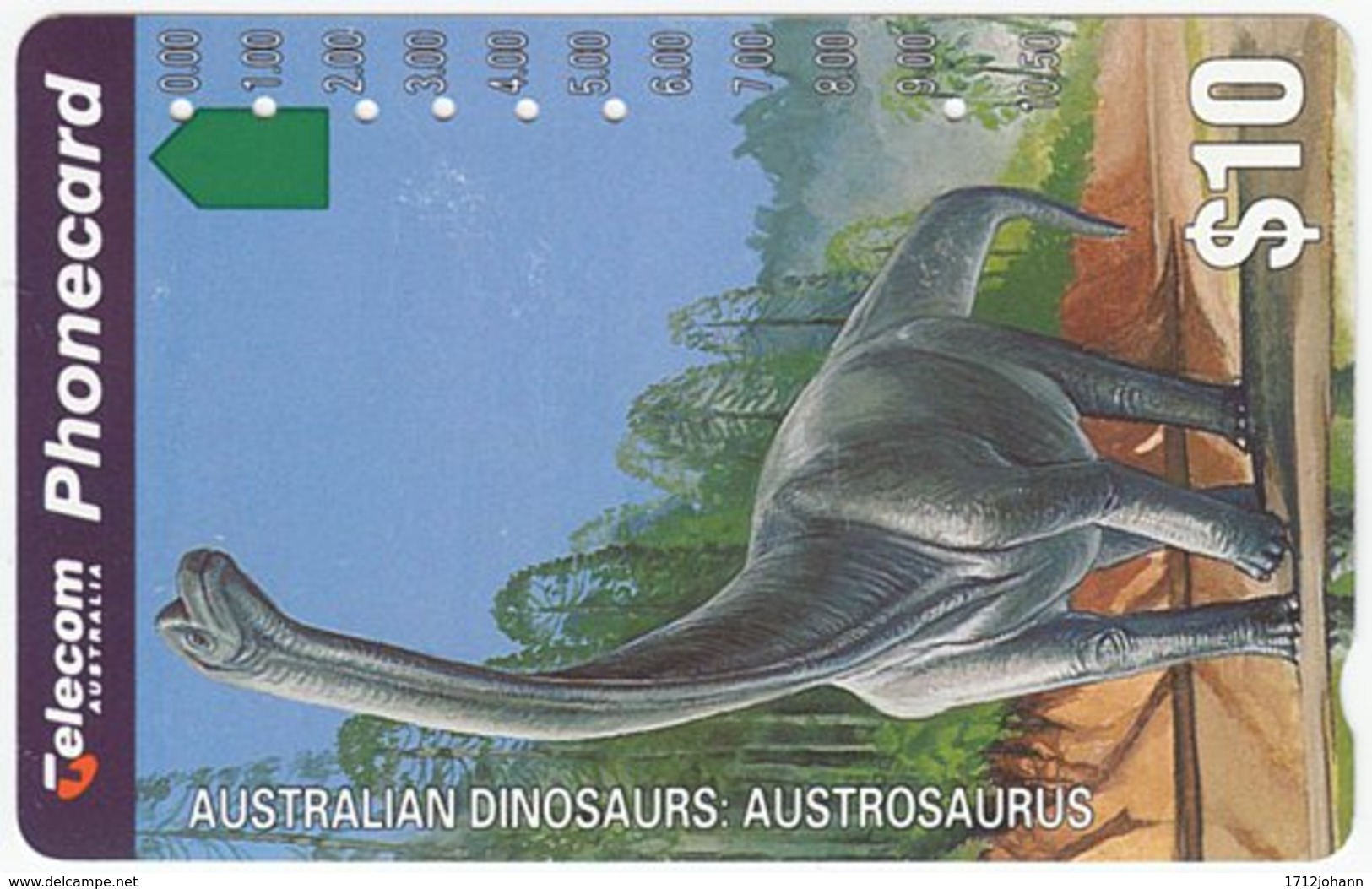 AUSTRALIA B-354 Optical Telecom - Prehistoric Animal, Dinosaur - Used - Australien