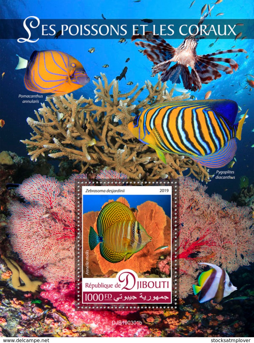 Djibouti   2019 Fauna  Fishes And Corals  S201907 - Djibouti (1977-...)