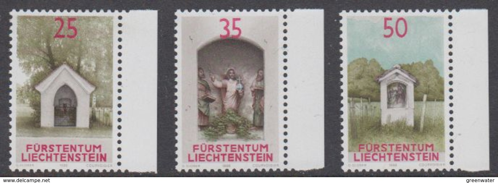 Liechtenstein 1988 Chapels 3v ** Mnh (44312A) - Nuevos