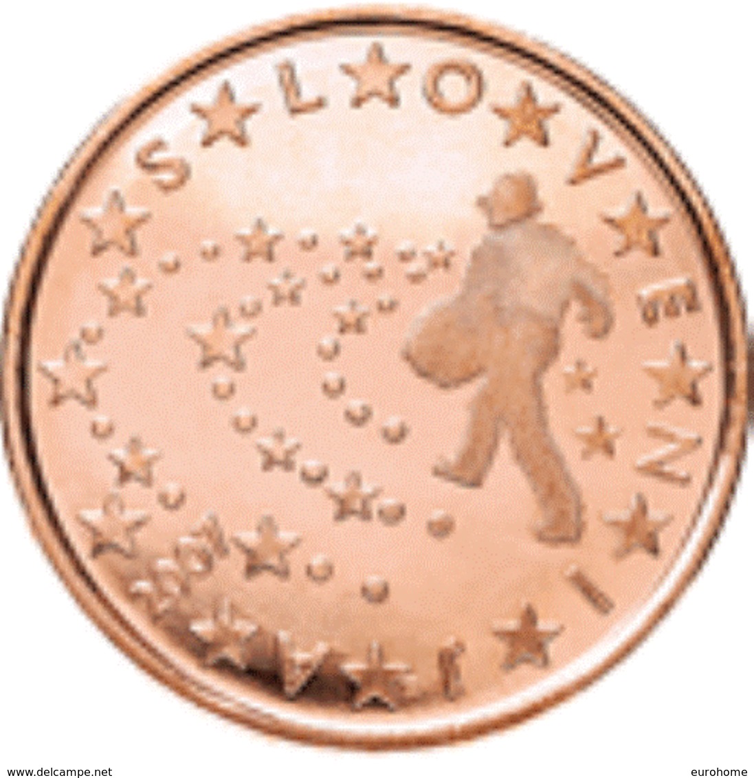 Slovenie 2007   5 Cent    UNC Uit De Rol  UNC Du Rouleaux  !! - Slovénie