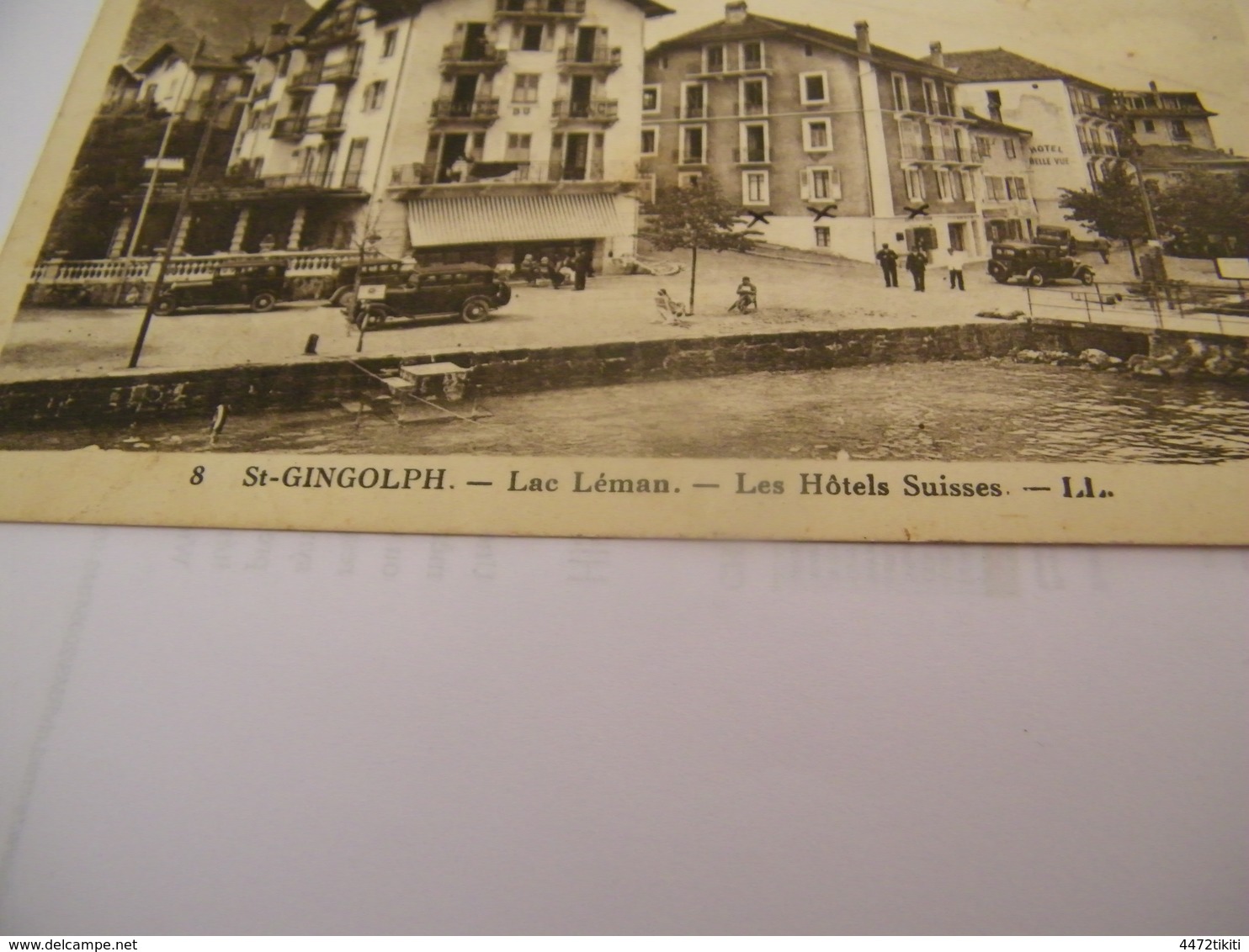 C.P.A.- Saint Gingolph (74) - Lac Léman - Les Hôtels Suisses - Hôtel Belle Vue - 1937 - SUP (CK 61) - Autres & Non Classés