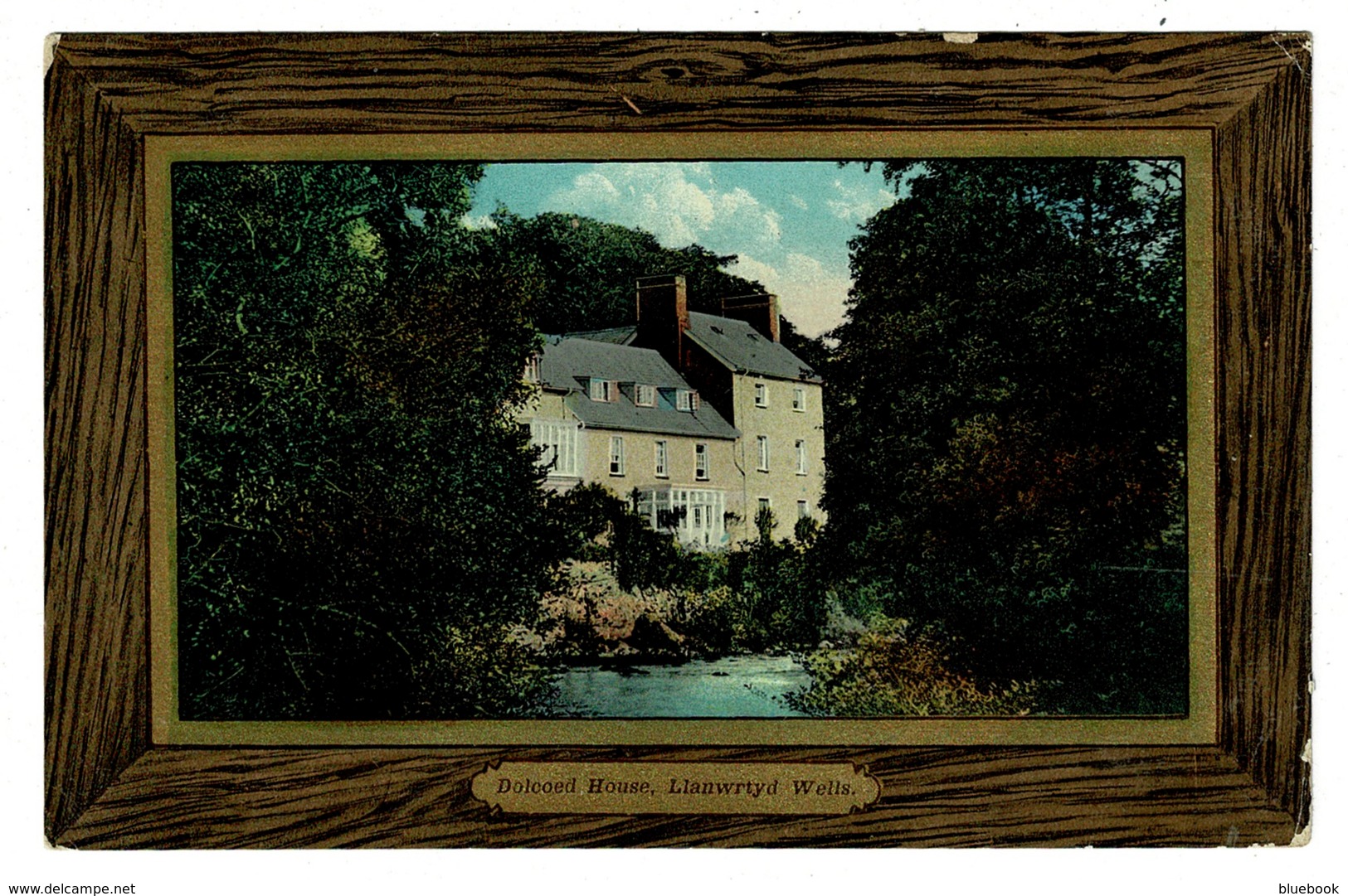 Ref 1324 - Early Postcard - Dolcoed House Llanwrtyd Wells - Breconshire Wales - Breconshire
