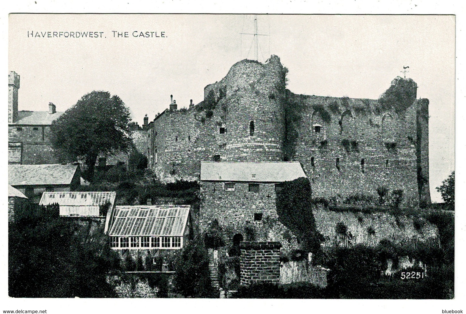 Ref 1324 - Early Postcard - Haverfordwest Castle - Pembrokeshire Wales - Pembrokeshire