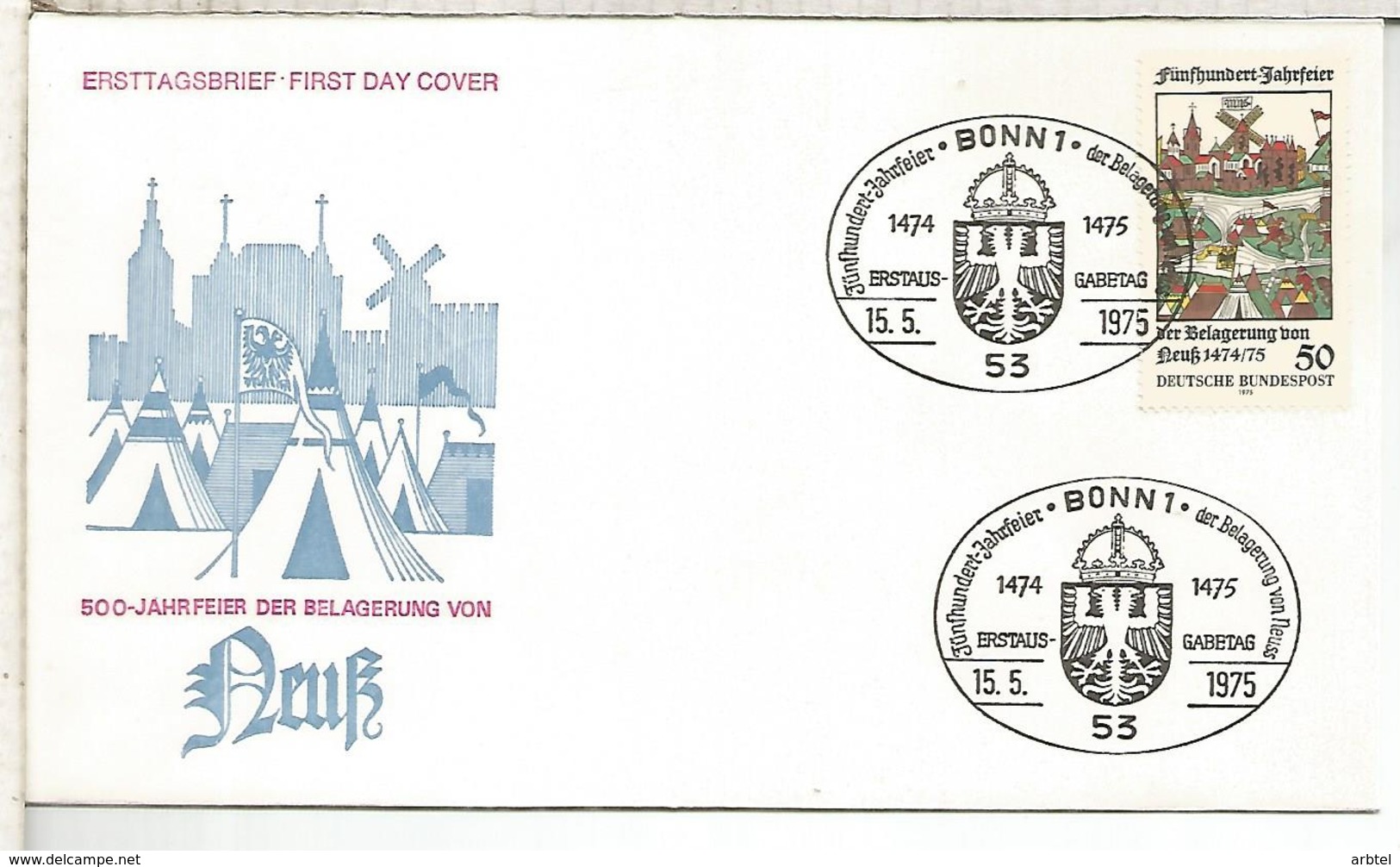 ALEMANIA FDC 1975 EUROPA CEPT 1975 ARTE PINTURA MOLINO WINDMILL - Molinos