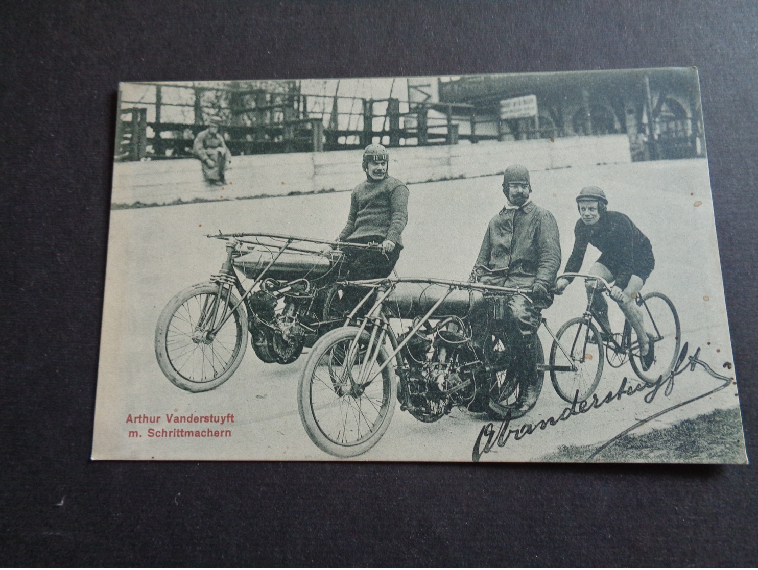 Sport ( 135 )  Renner  Coureur Wielrenner Arthur Vanderstuyft  -  Motocyclette  Moto Schrittmachern - Cyclisme