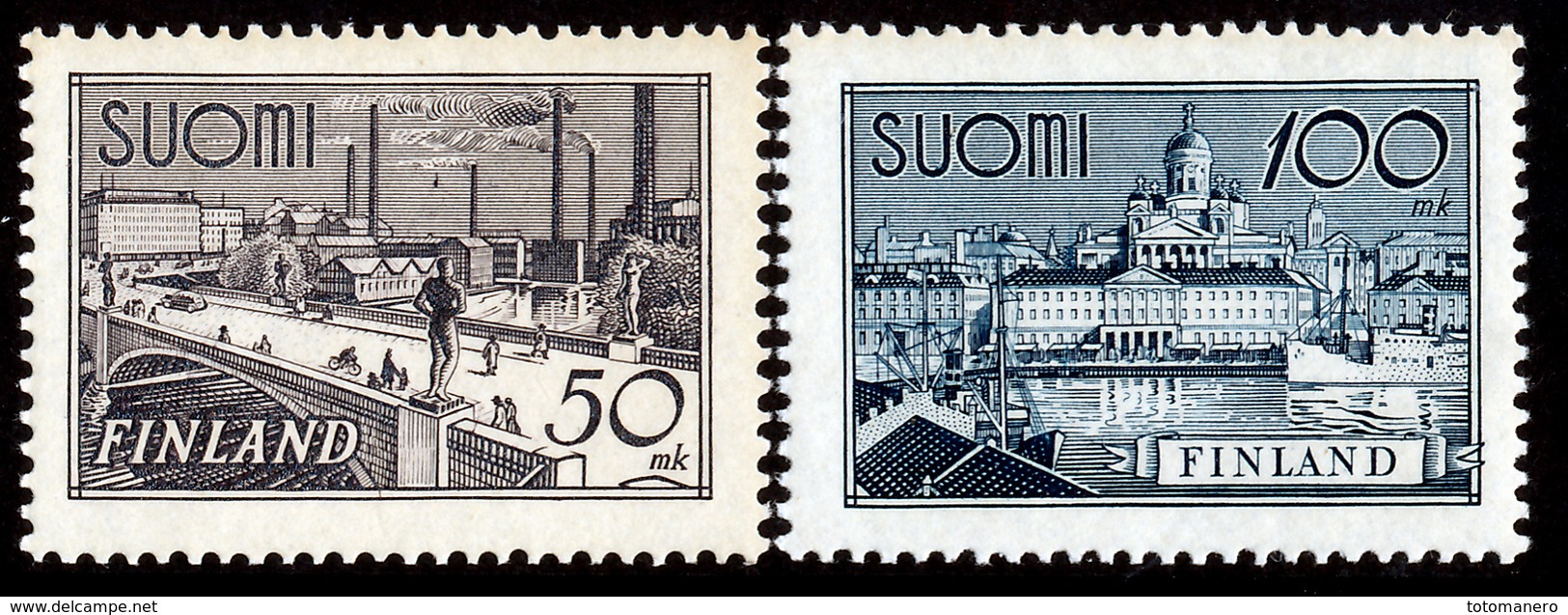 FINLAND 1942 Definitive, MI 259-260**MNH - Nuovi