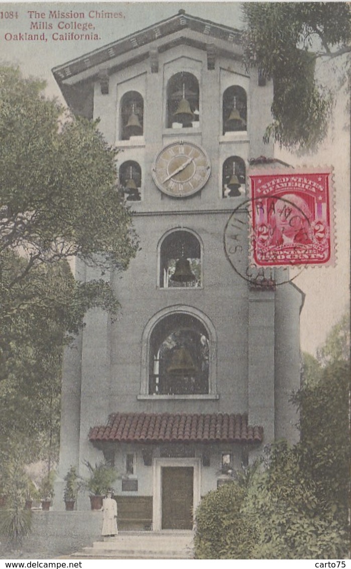 Etats-Unis - California - Oakland - The Mission Chimes Mills College - Cloches Horloge Campanile - Postmarked - Oakland