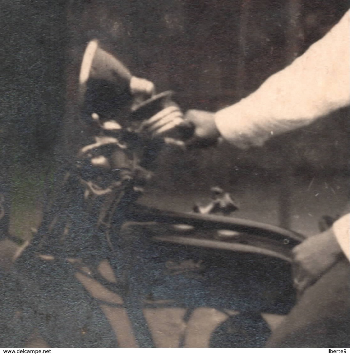 Congo Belge - Photo Coloriée  C.1927 Moto - Coches