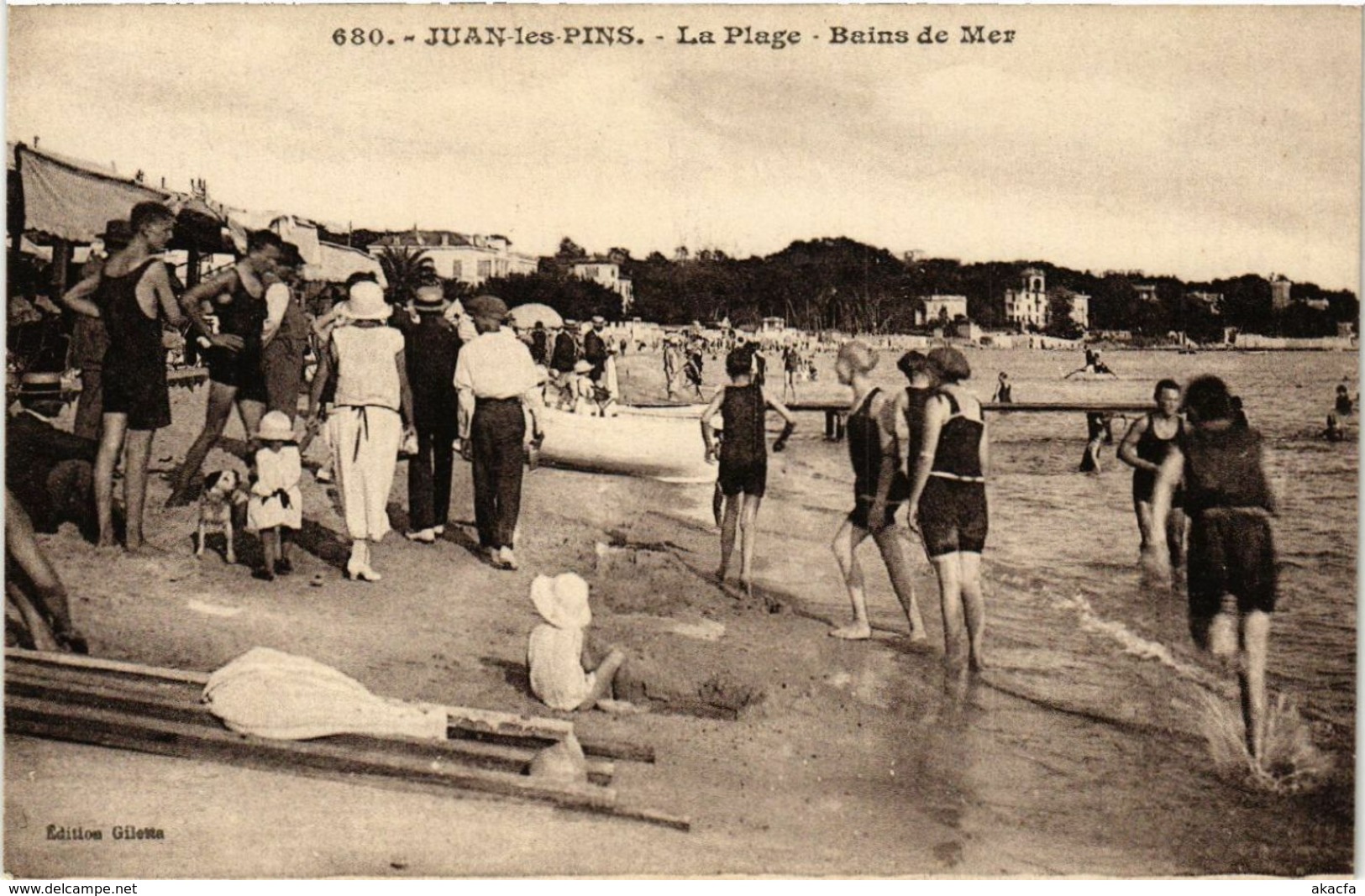 CPA JUAN-les-PINS - La Plage - Bains De Mer (513930) - Juan-les-Pins