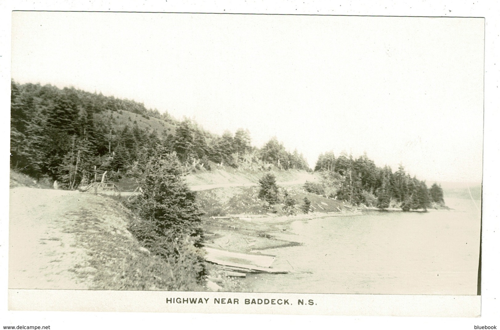 Ref 1325 - Real Photo Postcard - Highway Near Baddeck - Nova Scotia Canada - Other & Unclassified