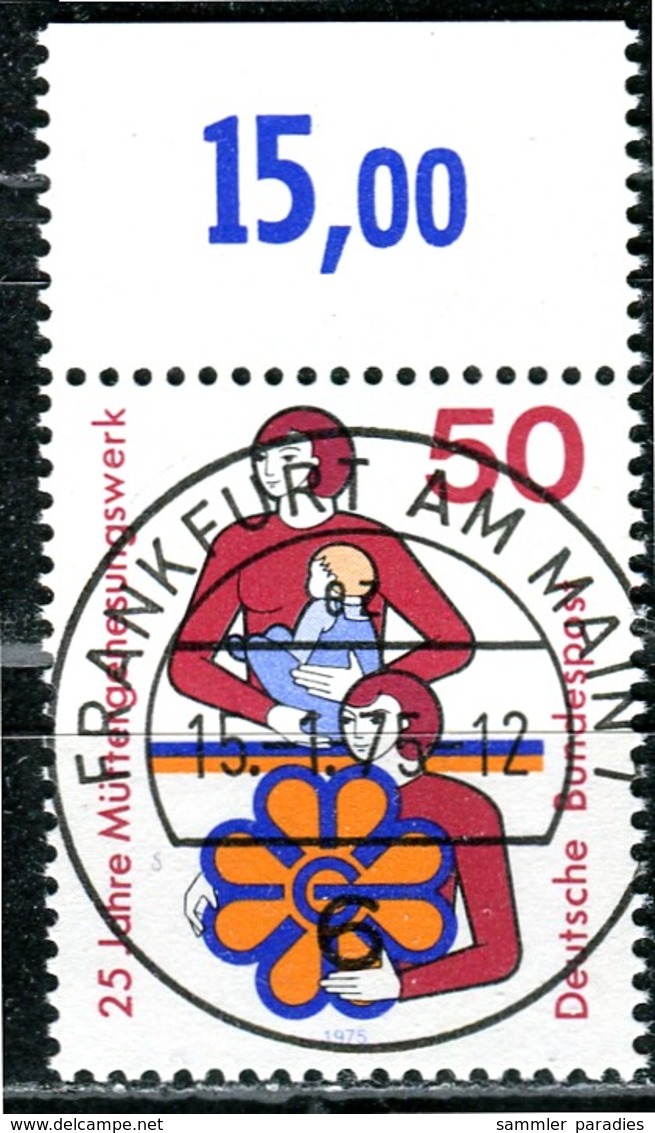 BRD - Mi 831 Oberrand - Zentrisch OO Gestempelt (E) - 50Pf                   25 Jahre Müttergenesungswerk - Used Stamps