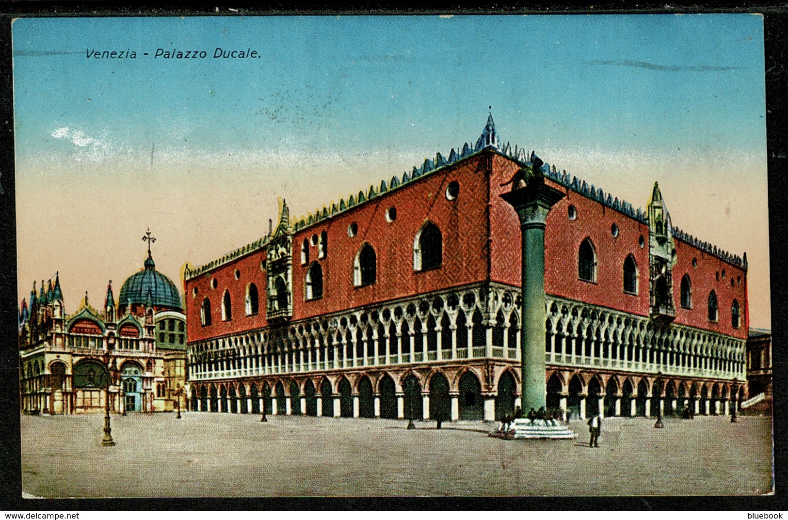 Ref 1316 - 1931 Italy Postcard - 30c Rate Venezia To Firence - Good Slogan Postmark - Storia Postale