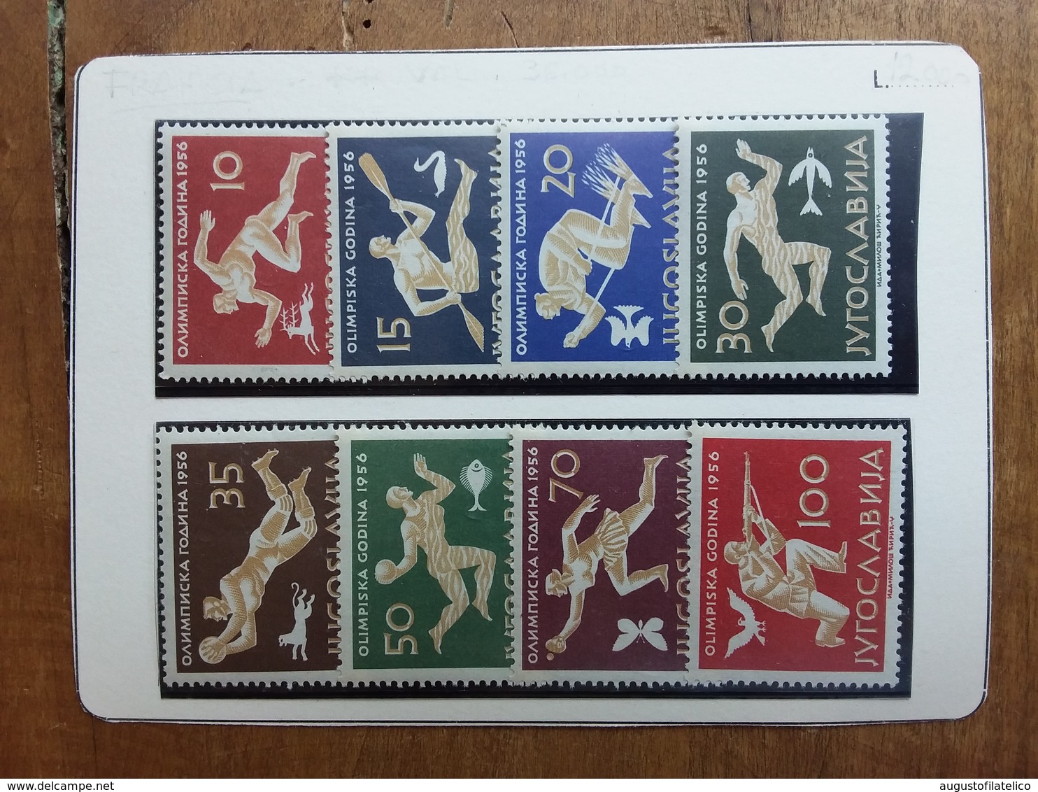 JUGOSLAVIA - Olimpiadi Melbourne 1956 - Nn. 706/13 Nuovi ** (qualche Leggero Ingiallimento) + Spedizione Prioritaria - Unused Stamps