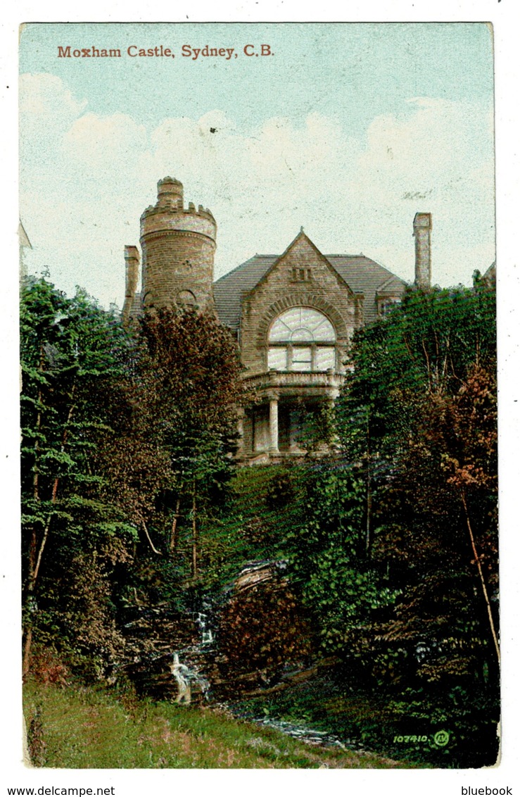 Ref 1326 - Early Postcard - Moxham Castle Sydney - Cape Breton Canada - Cape Breton