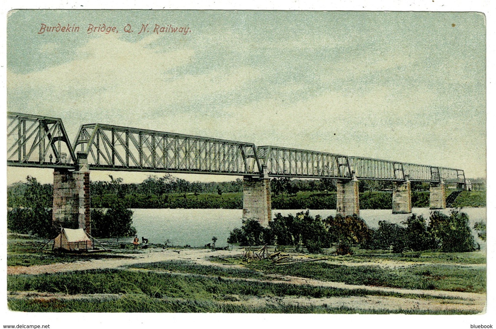 Ref 1326 - Early Postcard - Burdikin Railway Bridge Near Ayr - Queensland Australia - Otros & Sin Clasificación