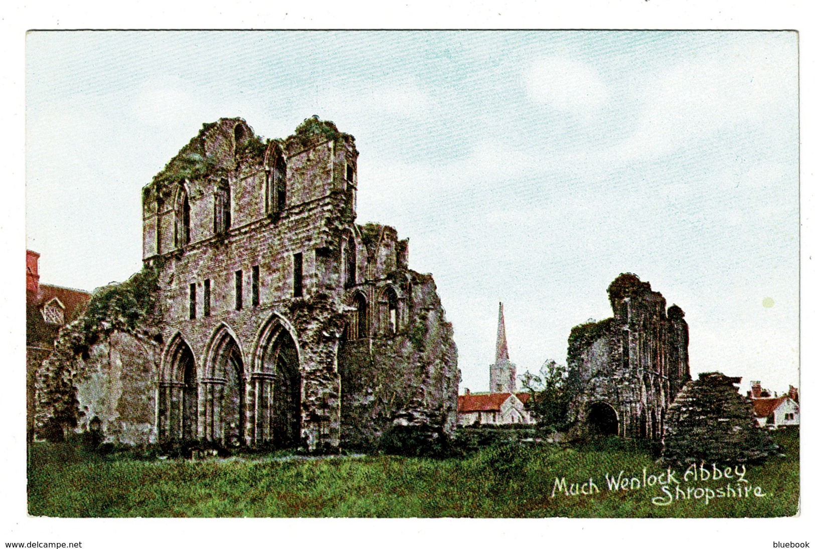 Ref 1326 - Early Postcard - Much Wenlock Abbey - Shropshire Salop - Shropshire