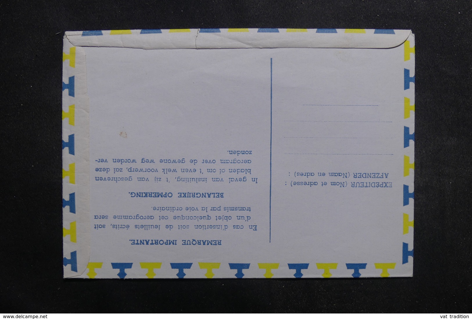 CONGO BELGE - Aérogramme Non Circulé - L 40087 - Cartas & Documentos