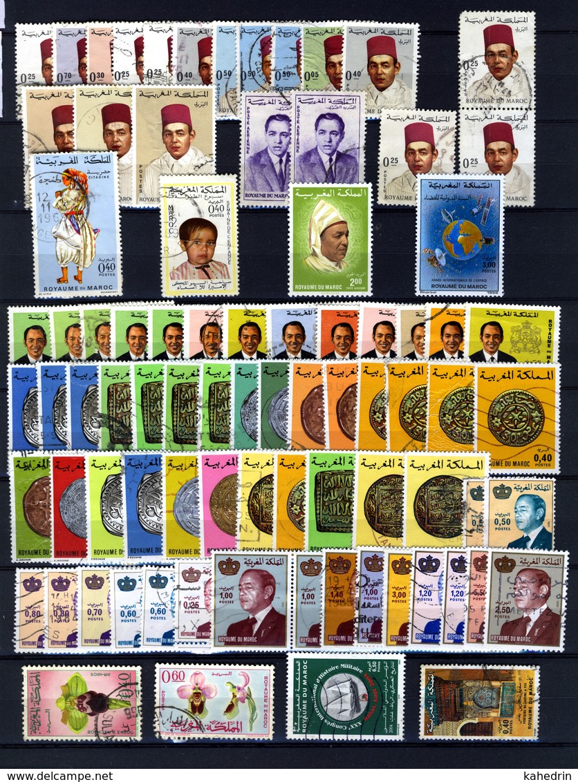 Morocco Maroc Marokko Between 1966 - 1981, Lot Of 80+ Stamps (o), Used - Marokko (1956-...)