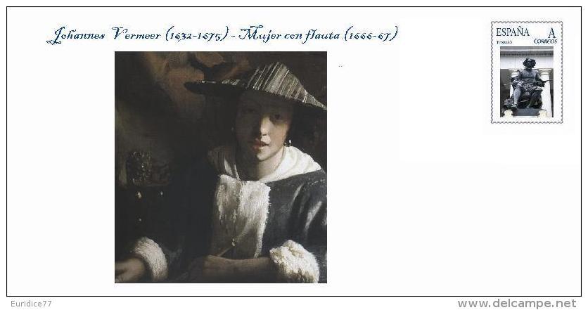 Spain 2014 - Johannes Vermeer (dutch Painter, 1632-1675) - Special Cover - Nudes