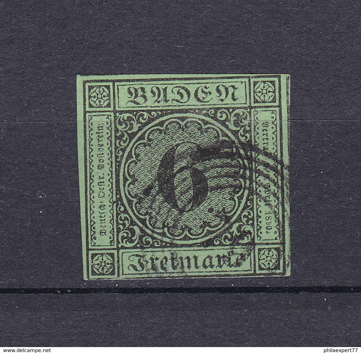 Baden - 1852 - Michel Nr. 3 B - 60 Euro - Sonstige & Ohne Zuordnung