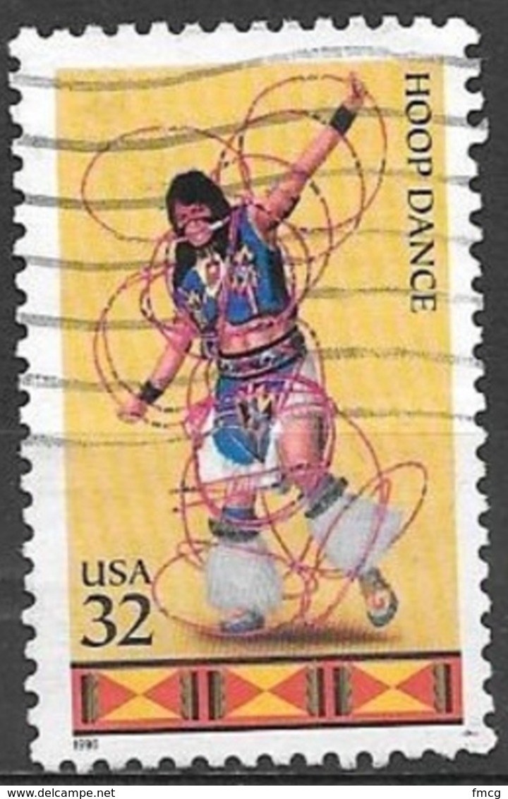 1996 32 Cents Indian Dance, Hoop, Used - Used Stamps