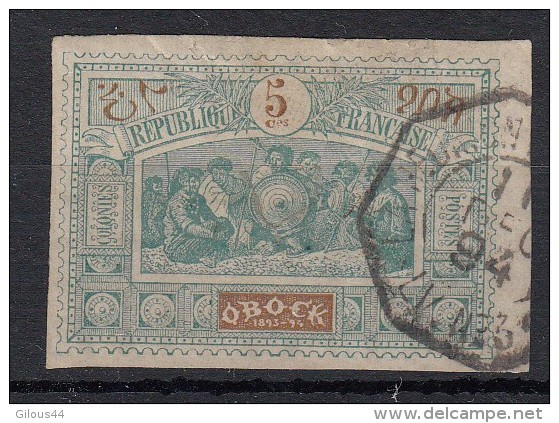 Obock Méhariste 5c Vert & Bleu N°50 - Used Stamps