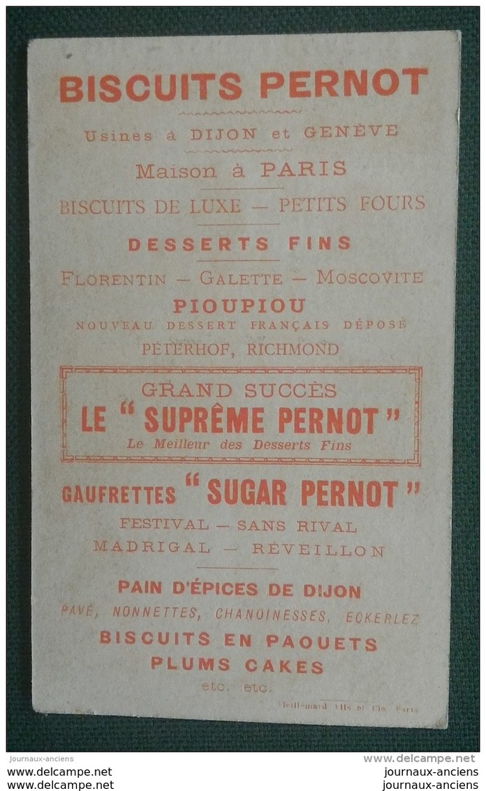 BISCUIT PERNOT - DIJON - LES COSTUMES - CHEVALIER - 11 X 7 Cm - Non Classés