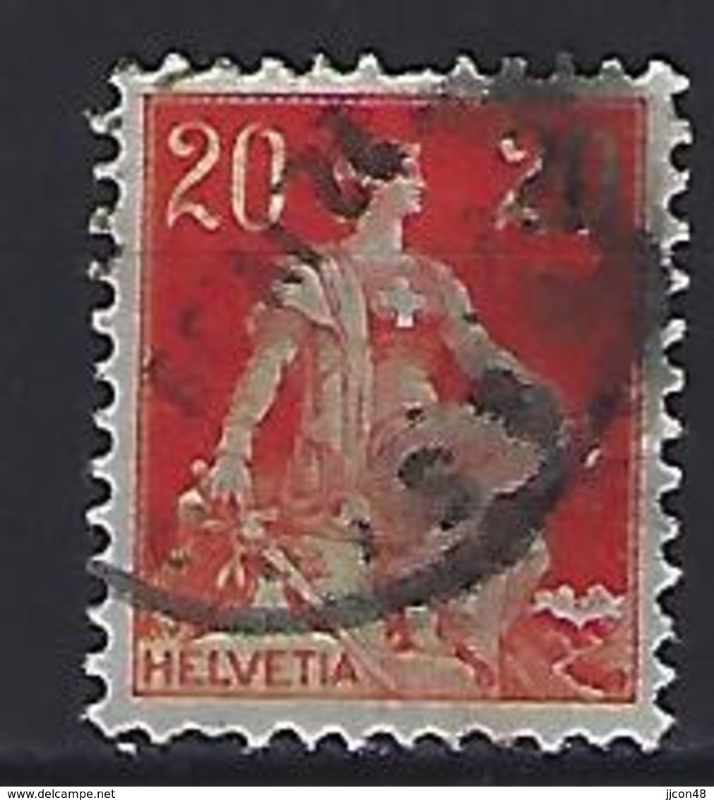 Switzerland 1908-40  Sitting Helvetia (o)  Mi.102x - Oblitérés