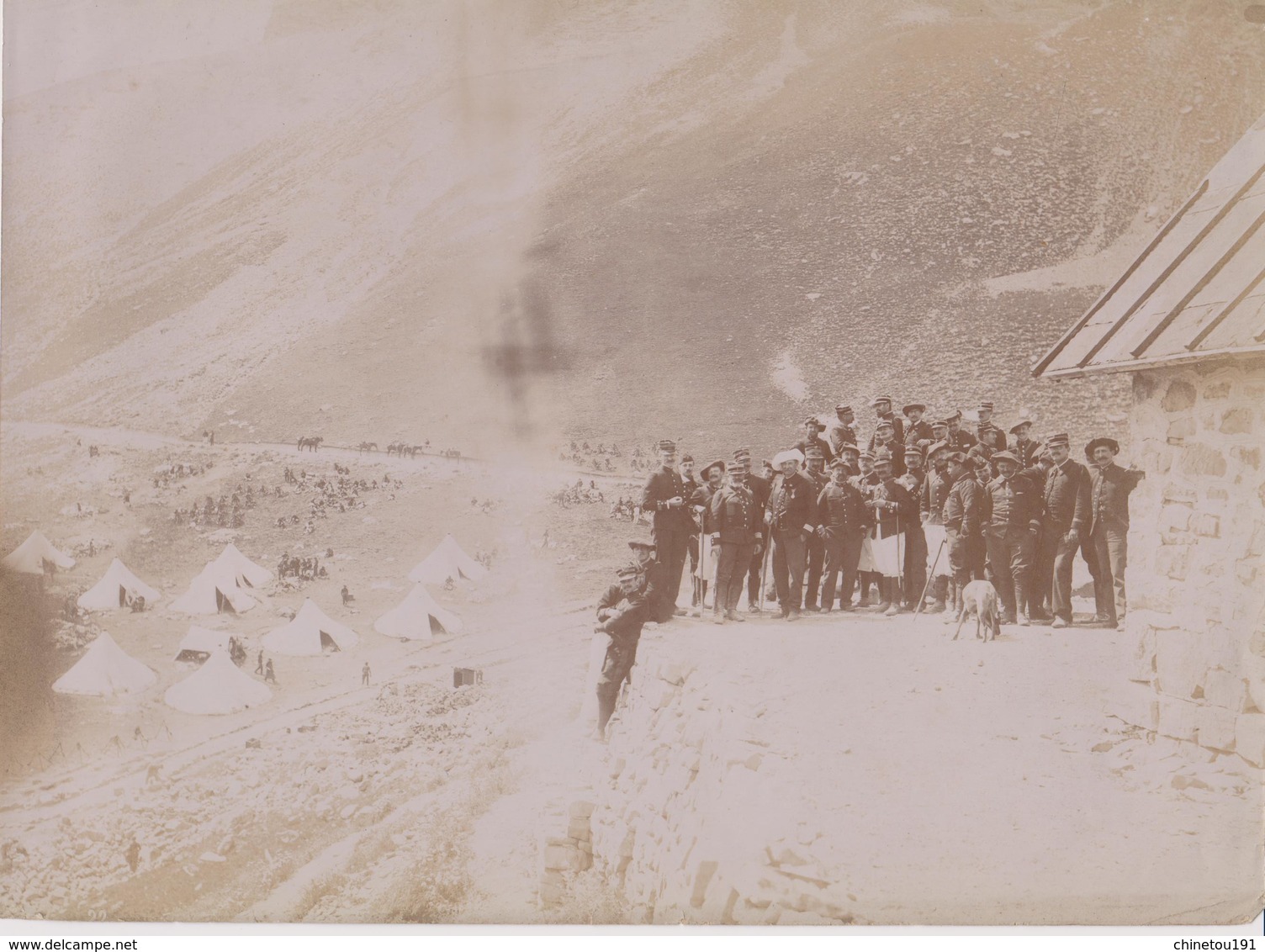 Photographie Camp Des Fourches Col De La Bonette 06  St Dalmas Le Selvage - War, Military