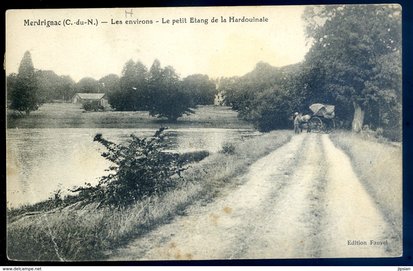 Cpa Du 22  Merdrignac  -- Les Environs -- Le Petit étang De La Hardouinaie   LZ6 - Loudéac