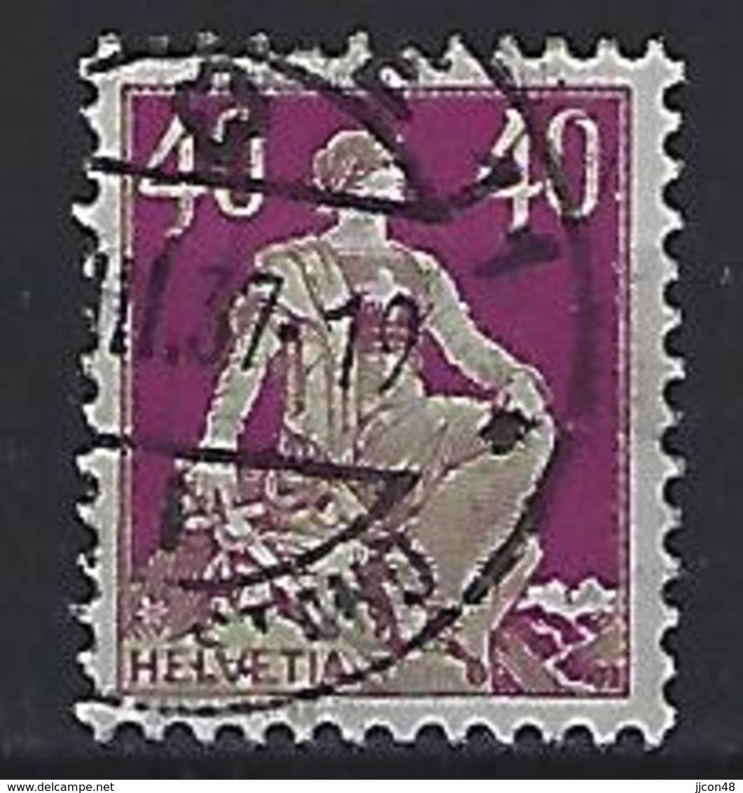 Switzerland 1908-40  Sitting Helvetia (o)  Mi.106x - Used Stamps