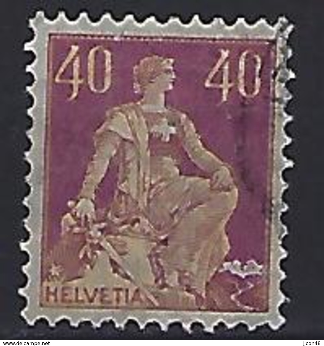 Switzerland 1908-40  Sitting Helvetia (o)  Mi.106x - Used Stamps