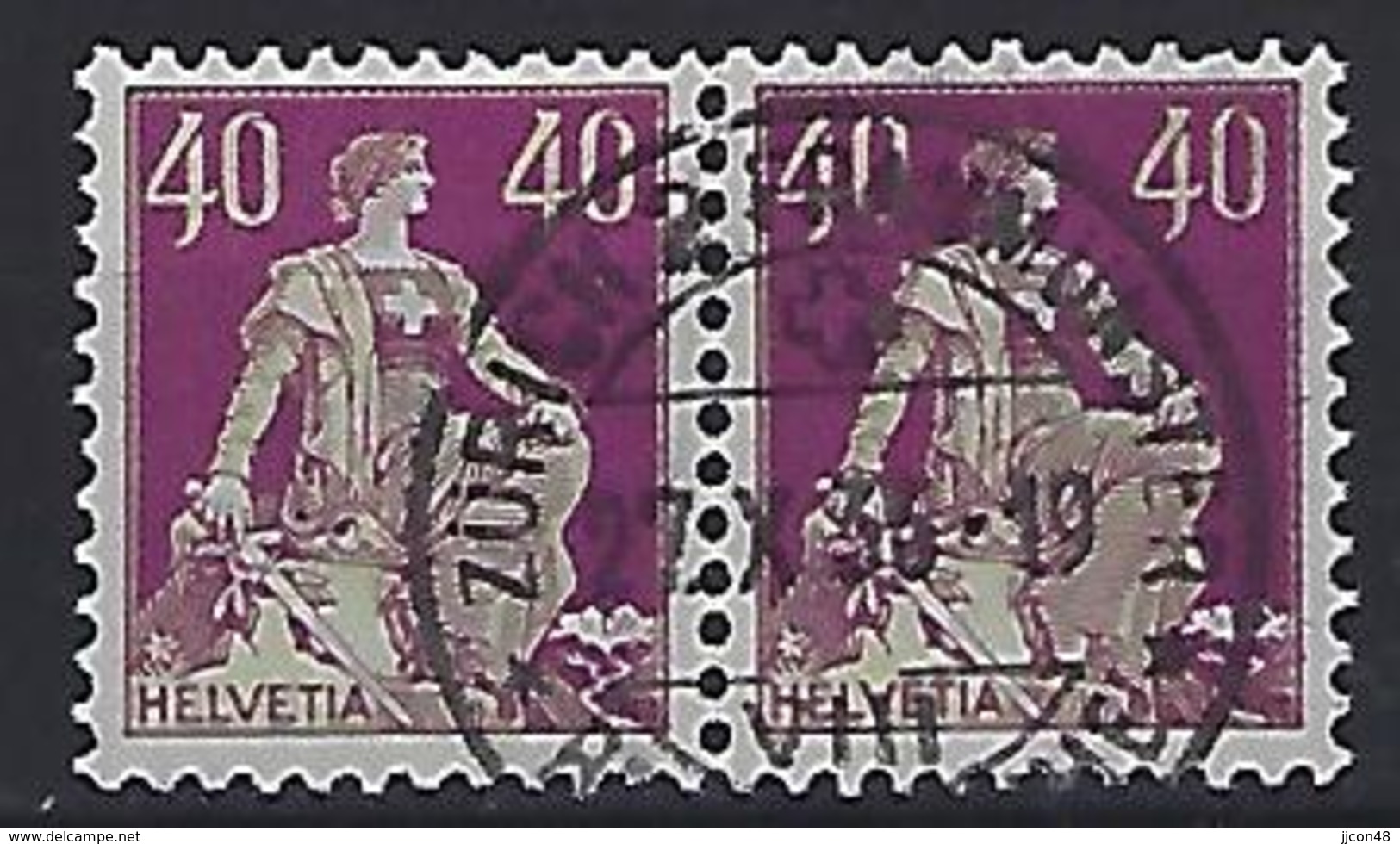 Switzerland 1908-40  Sitting Helvetia (o)  Mi.106x - Used Stamps