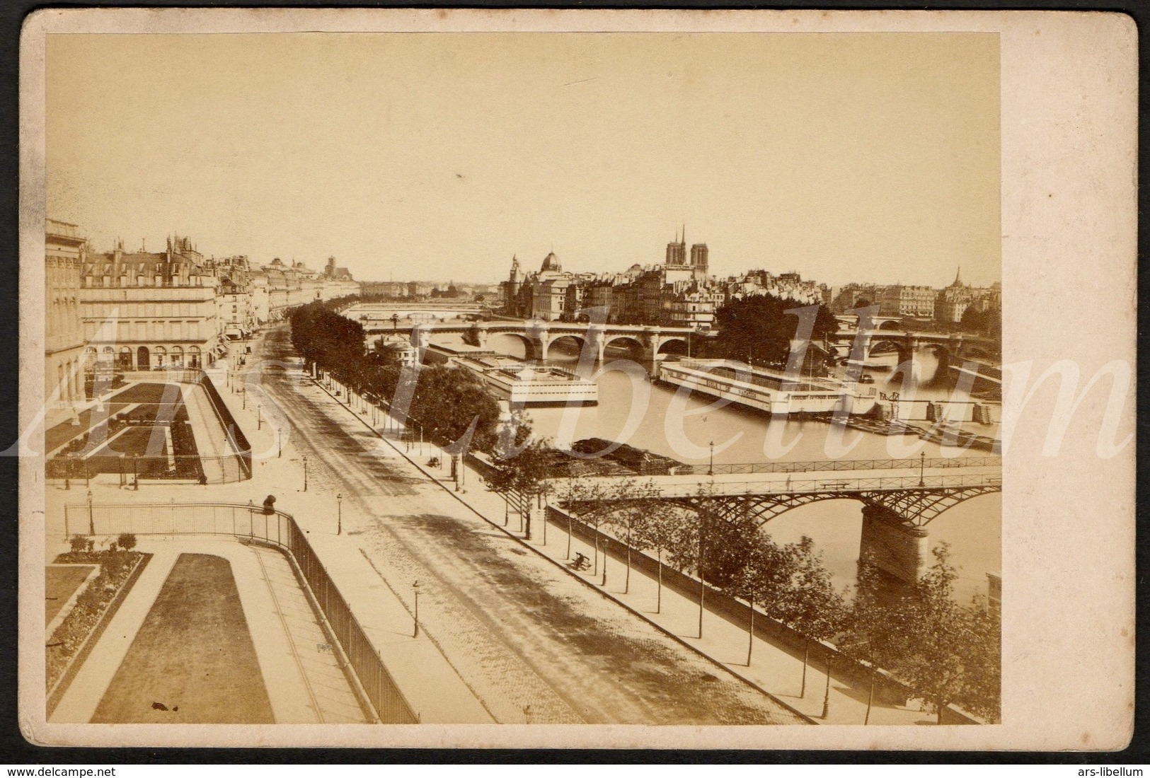 Cabinet Card / Photo De Cabinet / Kabinet Foto / Paris / France / Notre Dame / Panorama De Paris - Anciennes (Av. 1900)