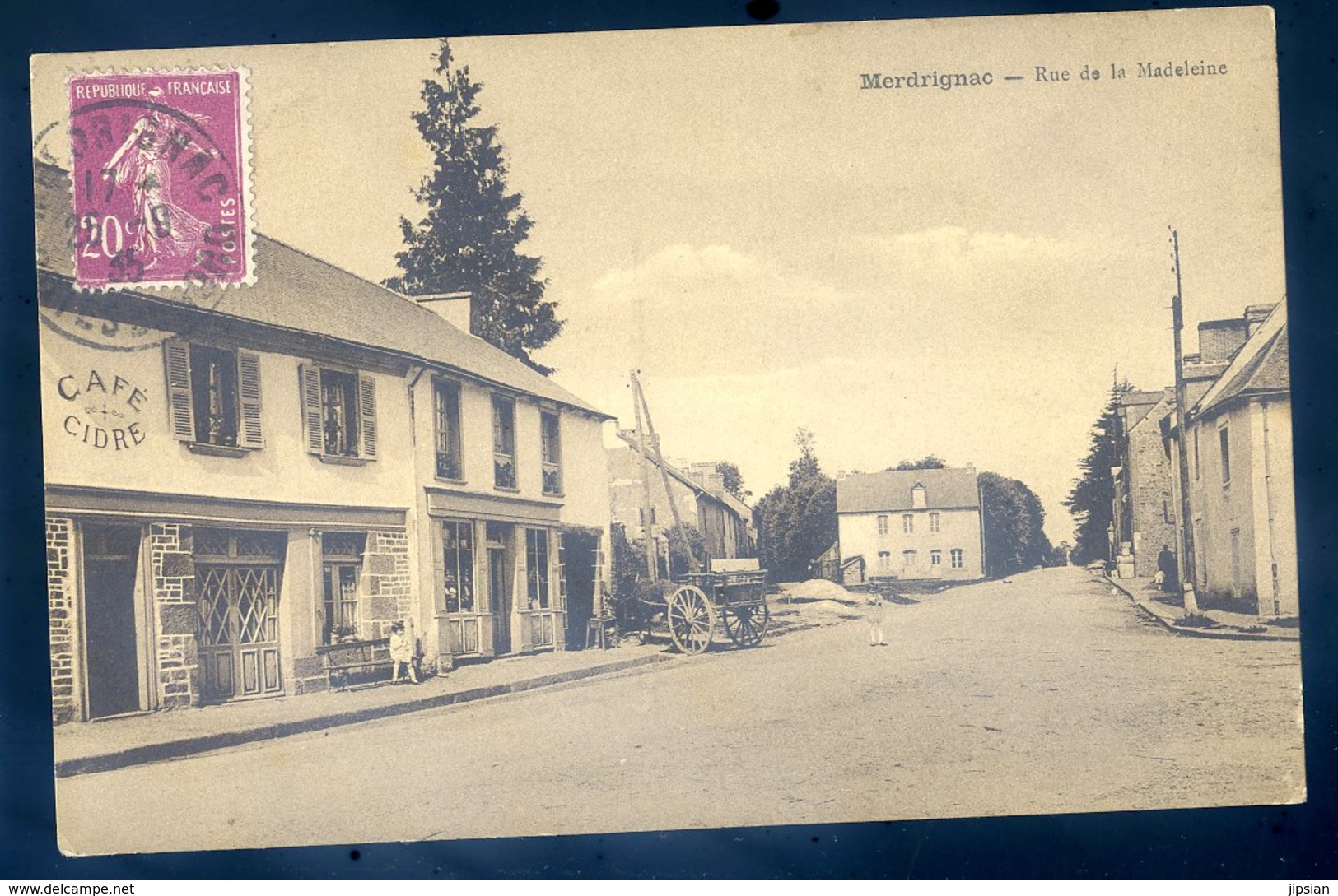 Cpa Du 22  Merdrignac Rue De La Madeleine     LZ6 - Loudéac