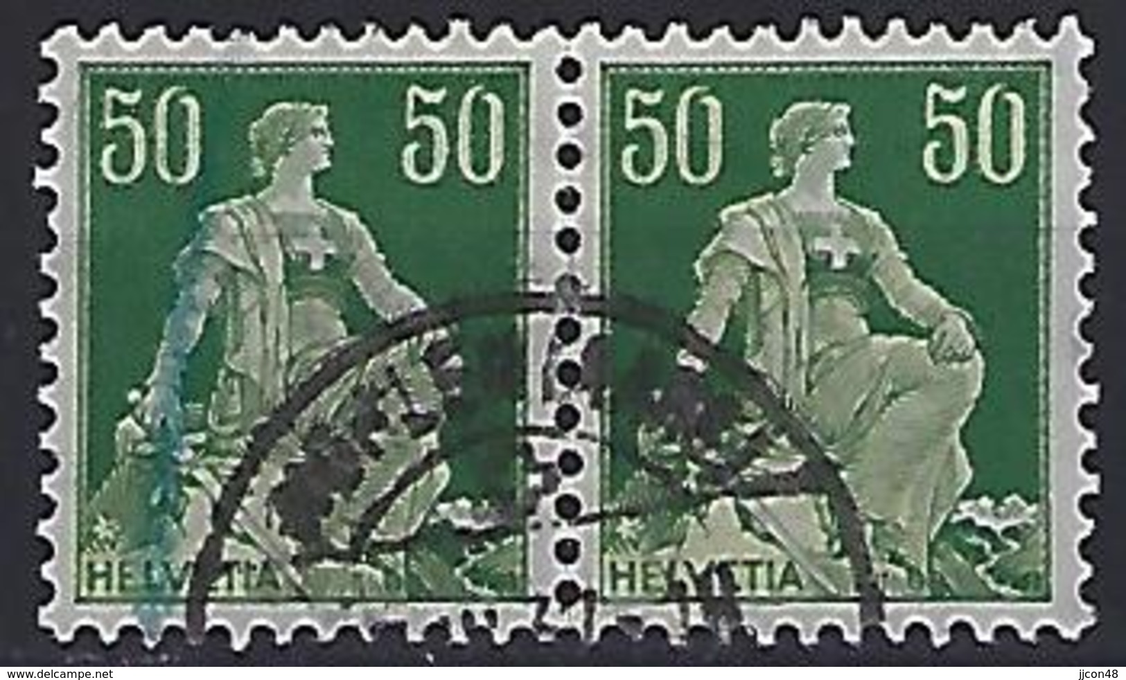 Switzerland 1908-40  Sitting Helvetia (o)  Mi.107x - Usati