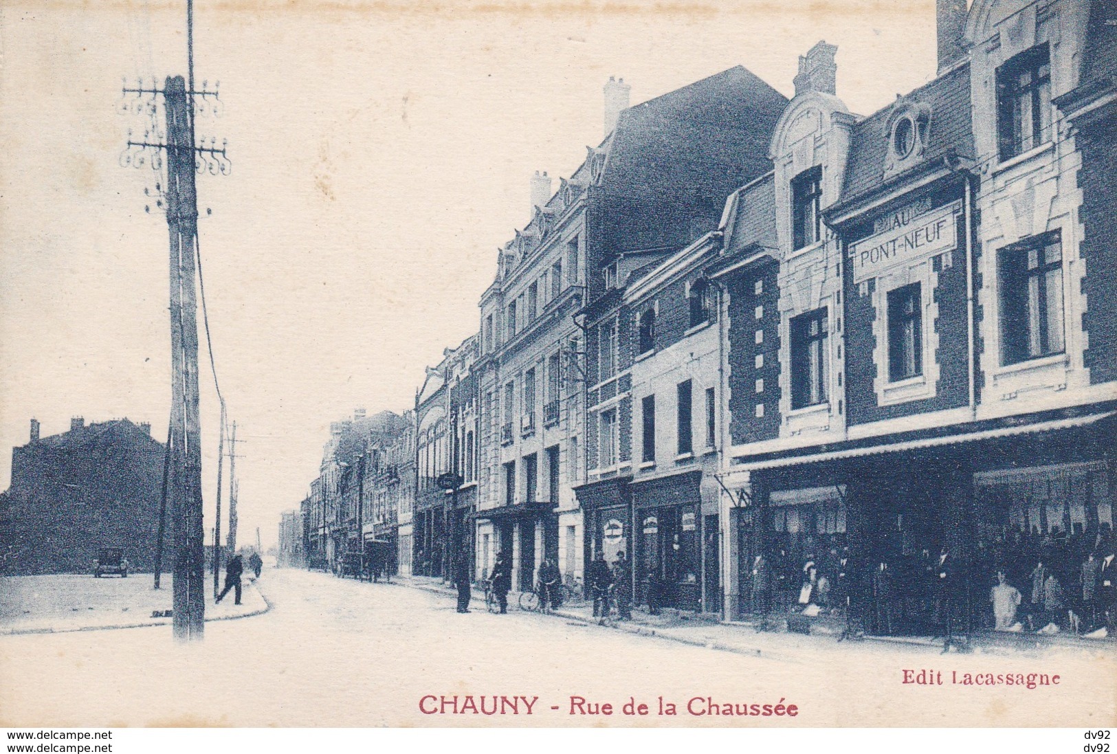 AISNE CHAUNY RUE DE LA CHAUSSEE - Chauny