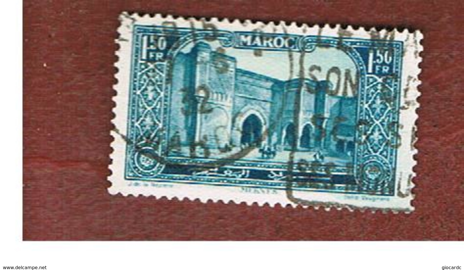 MAROCCO FRANCESE (FRENCH MOROCCO)  - SG 144 -  1927  MEKNES  - USED ° - Usati