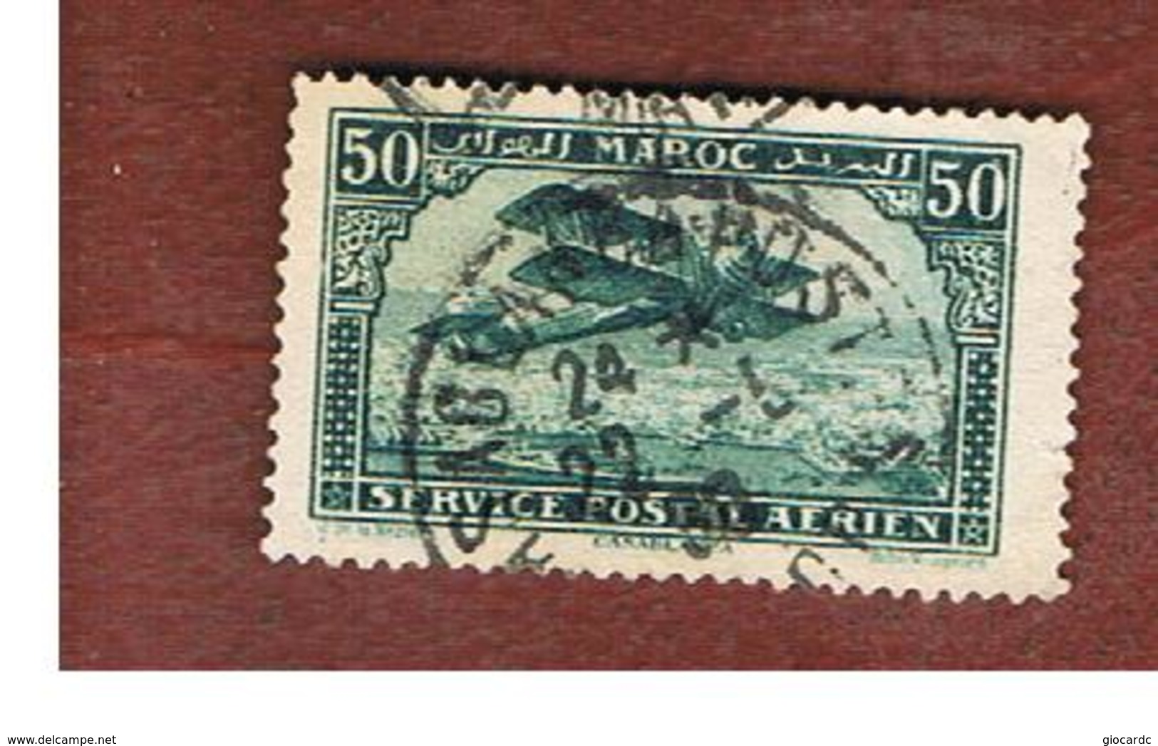 MAROCCO FRANCESE (FRENCH MOROCCO)  - SG 114 -  1922   BIPLANE BREGUET 14T  - USED ° - Usati