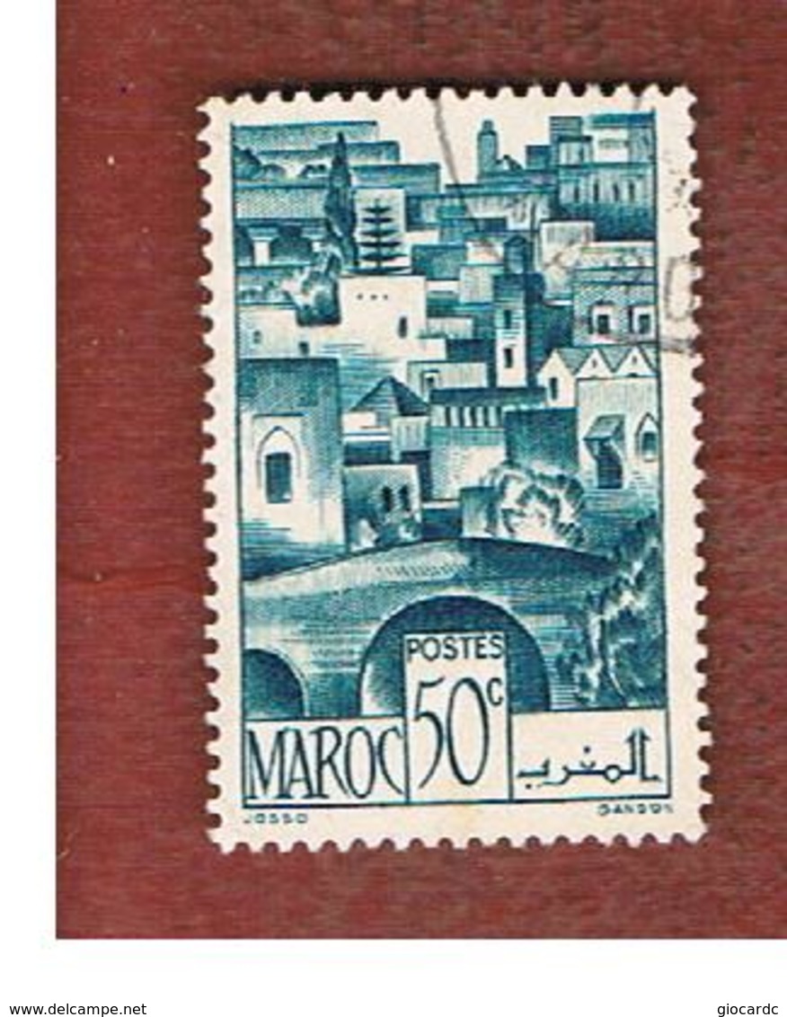 MAROCCO FRANCESE (FRENCH MOROCCO)  - SG 321  -  1947  THE TERRACES   - USED ° - Usati