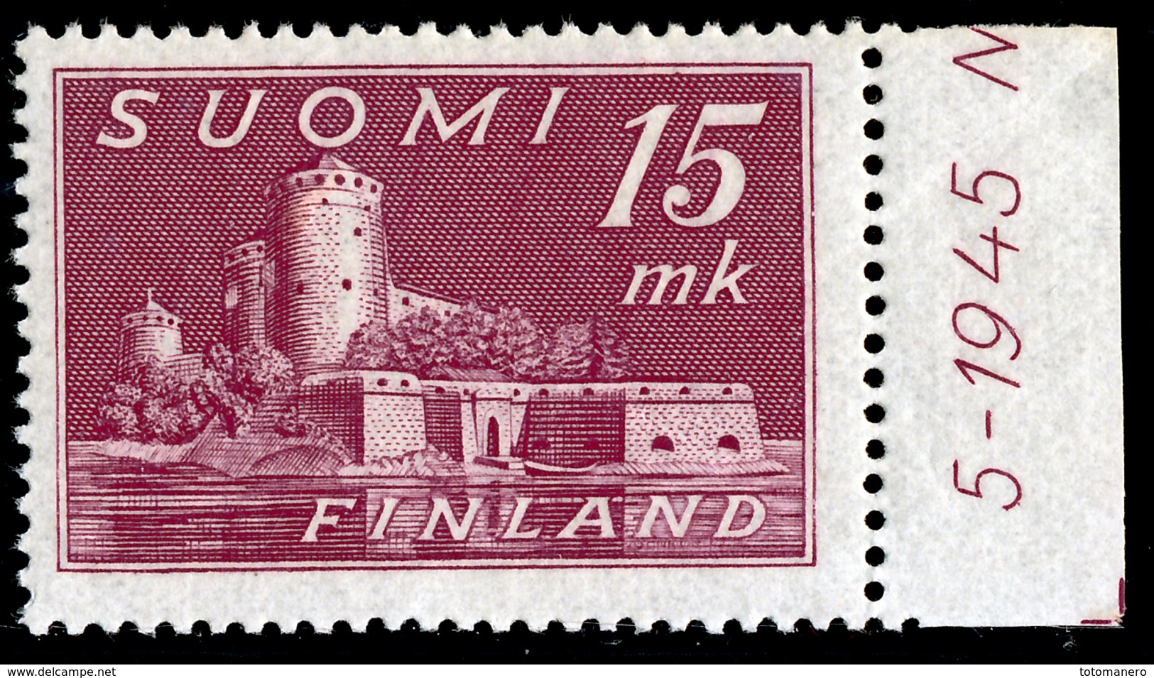 FINLAND 1945 Definitive 15 Mk MI 317**MNH - Ongebruikt