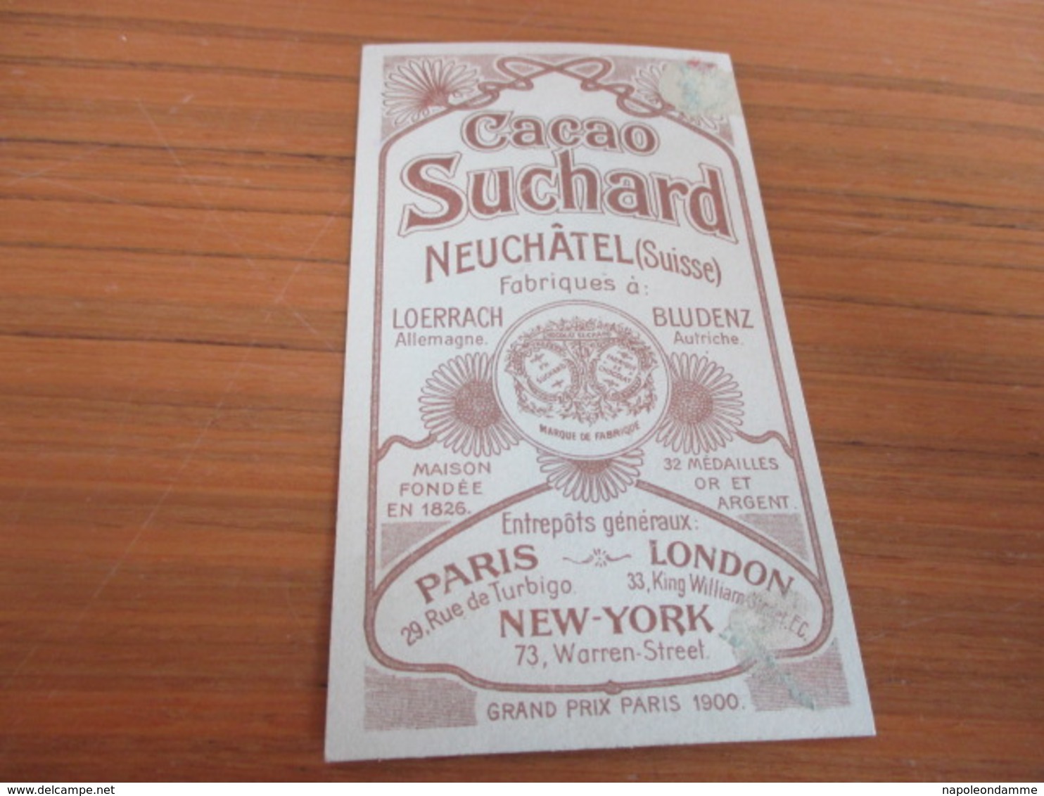 Chromo,Chocolat Suchard - Stollwerck