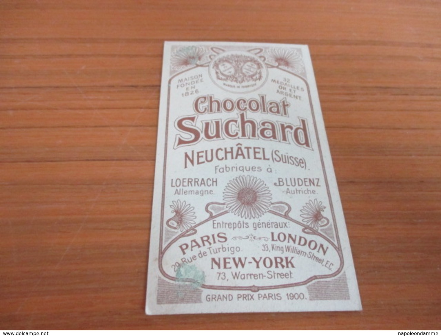 Chromo,Chocolat Suchard - Stollwerck