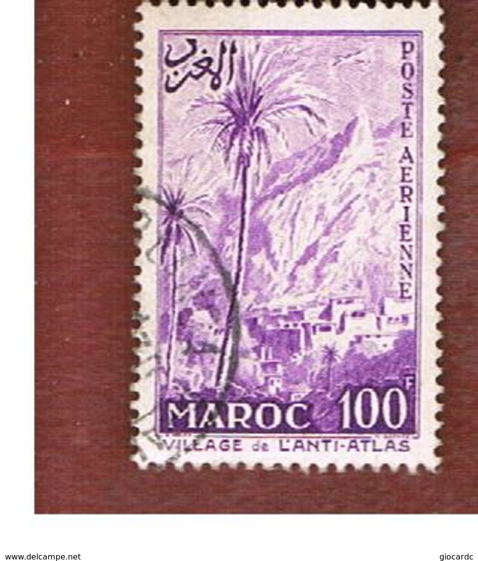 MAROCCO FRANCESE (FRENCH MOROCCO)  - SG 465  -  1955  VILLAGE IN ANTIATLAS  - USED ° - Usati