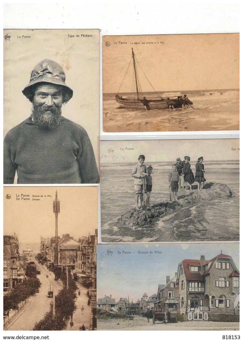 De Panne  La Panne:mooi Lot Van 100  Postkaarten - 100 - 499 Postcards