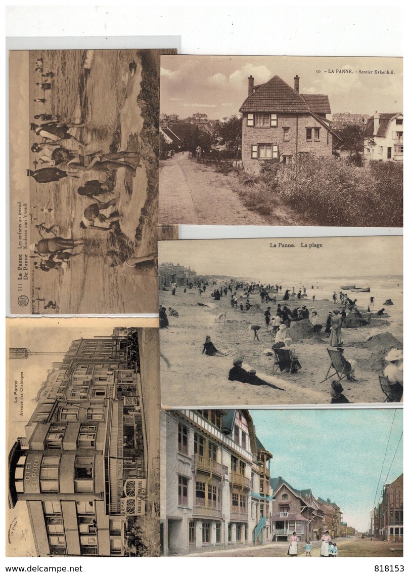 De Panne  La Panne:mooi Lot Van 100  Postkaarten - 100 - 499 Postcards