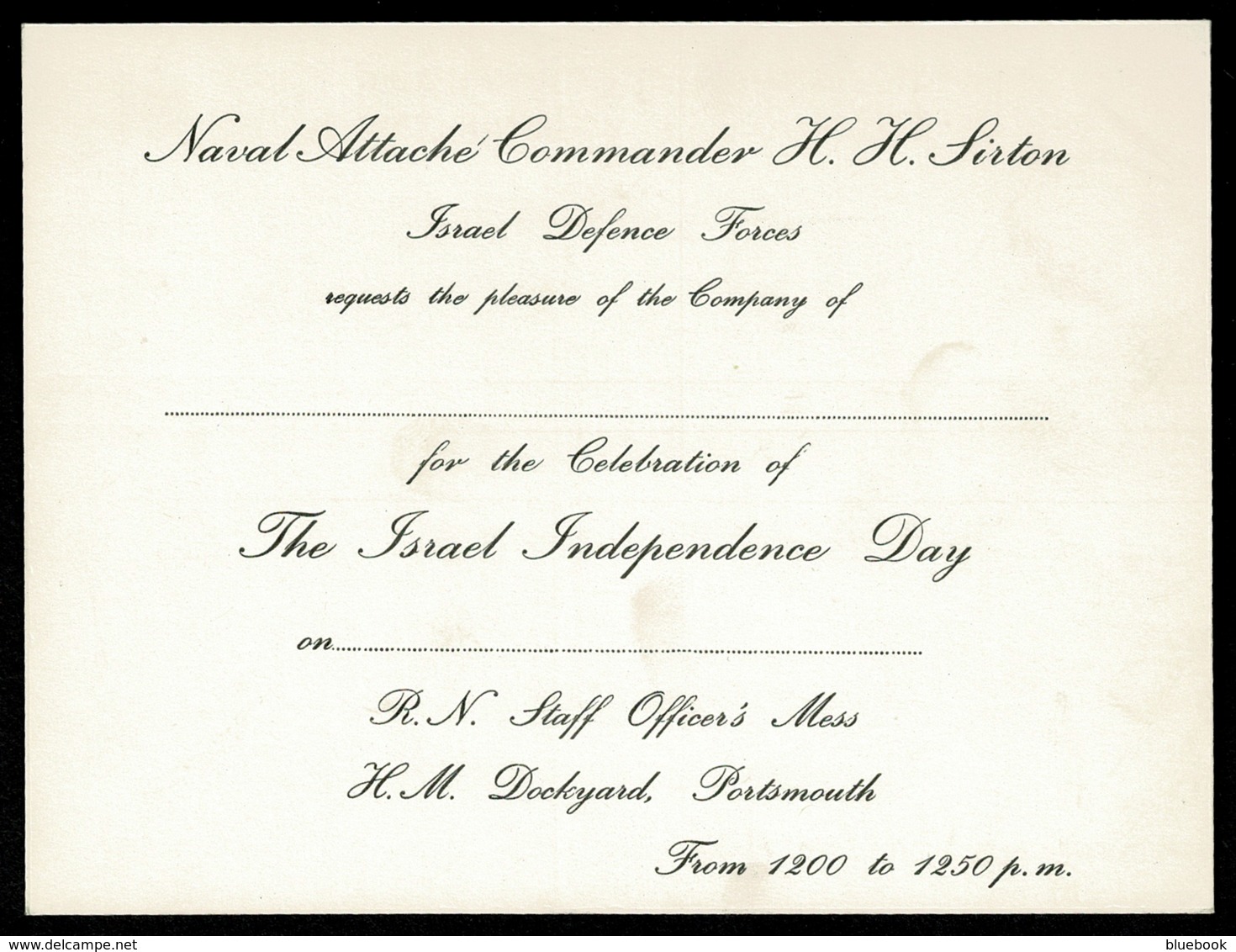 Ref 1327 - 7 X Unused Royal Navy R.S.V.P. Invitation Cards - Maritime Ship Theme - Unclassified