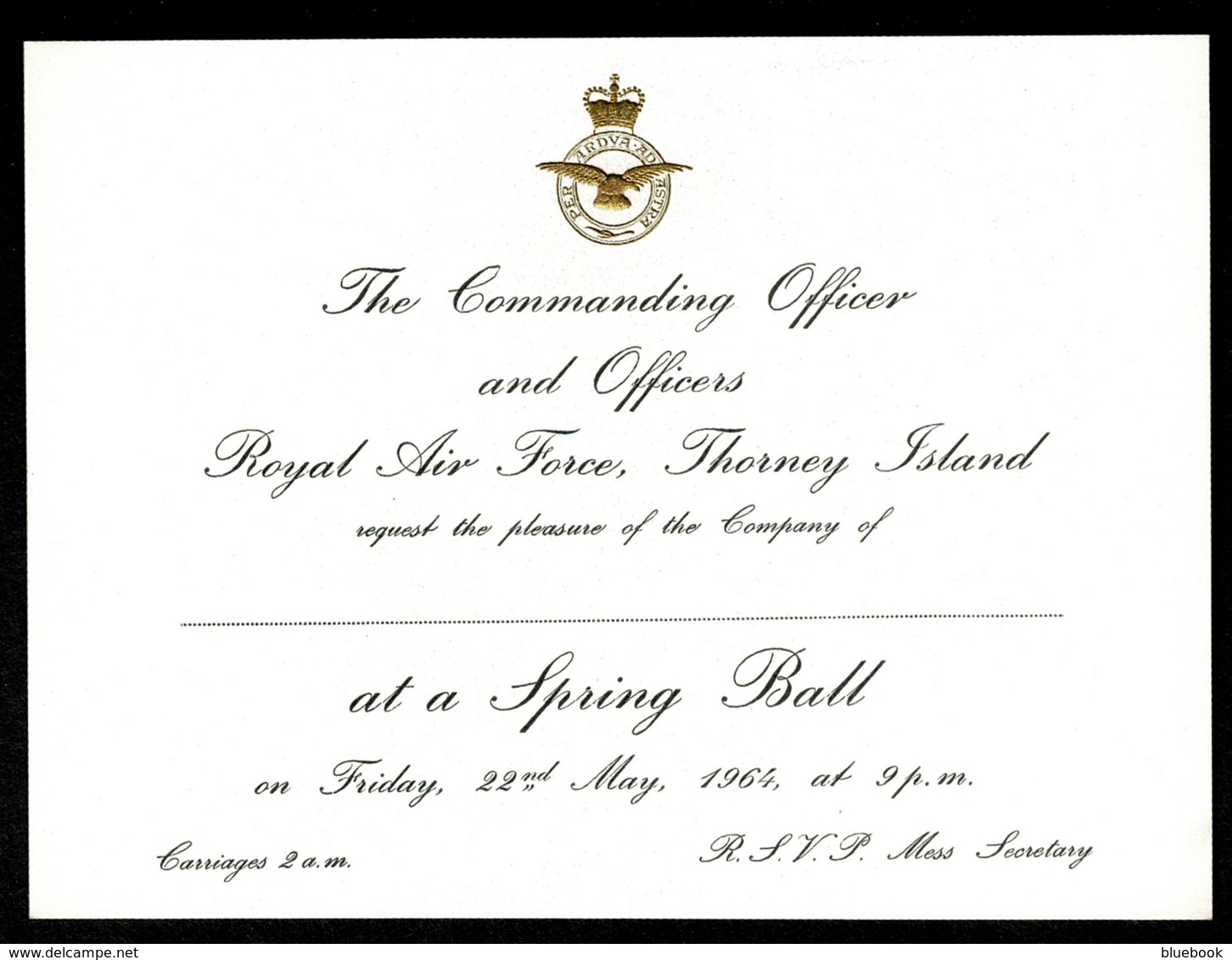 Ref 1327 - 7 x Unused Royal Navy R.S.V.P. Invitation Cards - Maritime Ship Theme