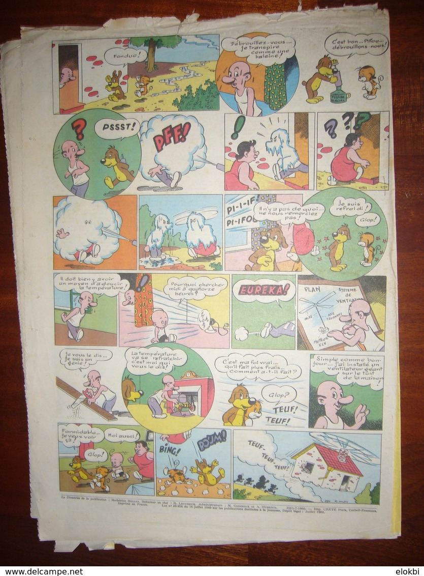 Vaillant N°791 Du  10  Juillet  1960 - BD : Bob Mallard, Jack Flash, Yves Le Loup, Les Pionniers De L'Espérance, ... - Vaillant